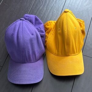 Purple and Yellow Men's Baseball Caps